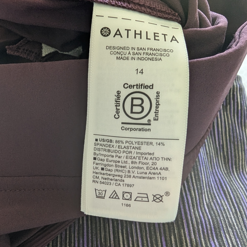 Athleta Brooklyn Mid Rise Ankle Pant In Burgundy - Picture 7 of 7